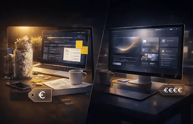 Budgetplanung Website – Notizen, Aufgaben, Prioritäten